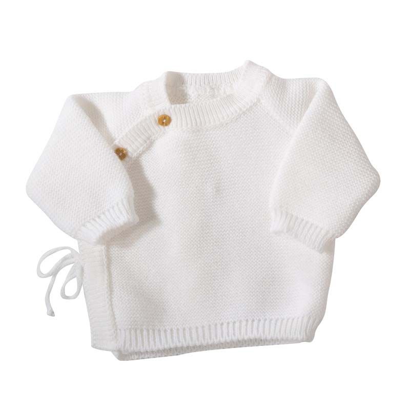 Lot Brassière Bonnet Chausson 0-1m Blanc - trois kilos sept
