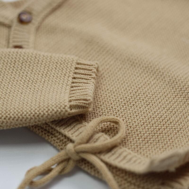 Brassiere Bonnet Chausson 0-1m Caramel - trois kilos sept