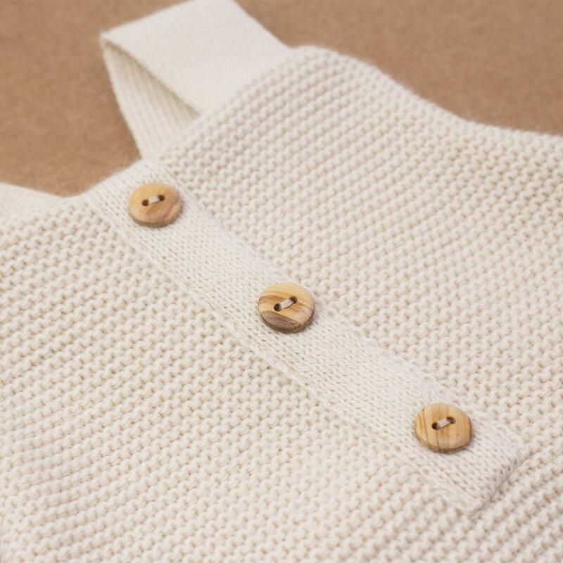 Salopette Maille 1/3m Sable - trois kilos sept