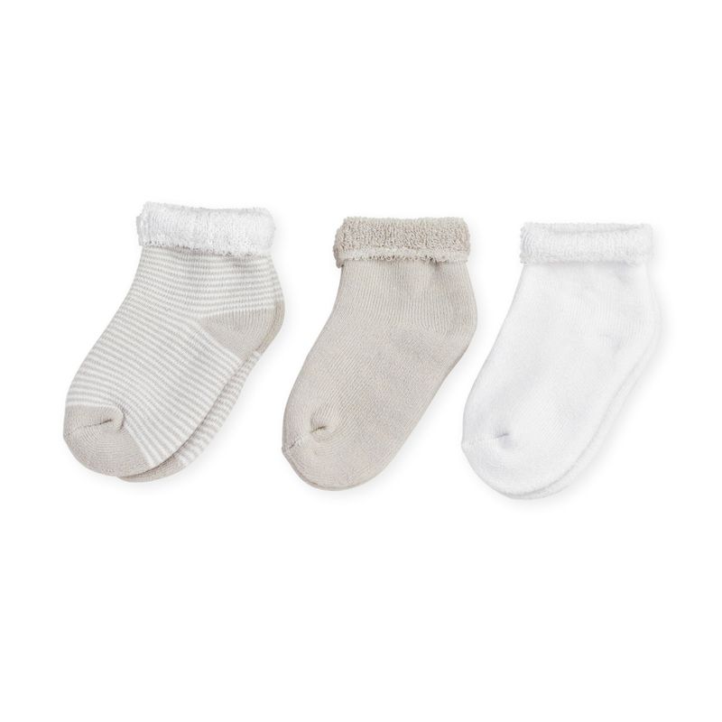 Lot De 3 Chaussettes Maille Bouclette - Taupe - trois kilos sept