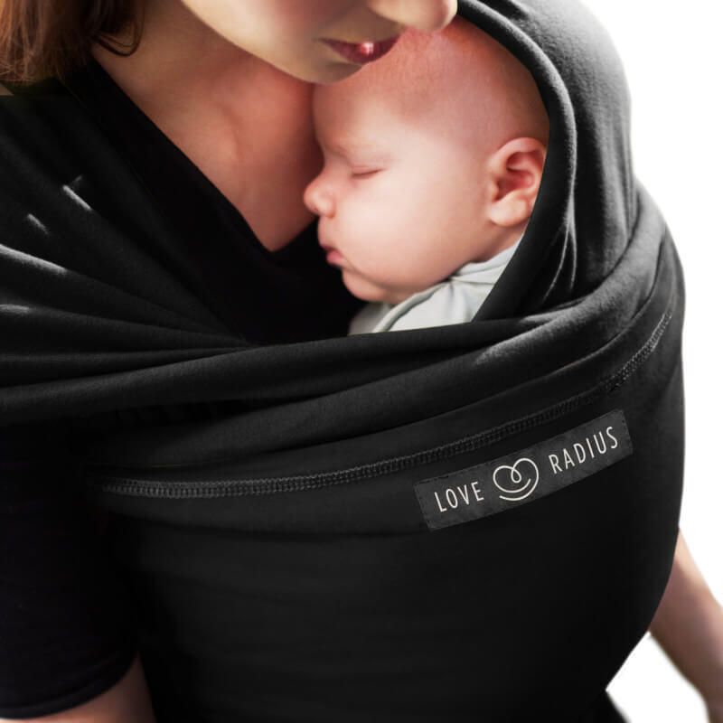 Echarpe de portage l'Originale JPMBB noir/noir - love radius