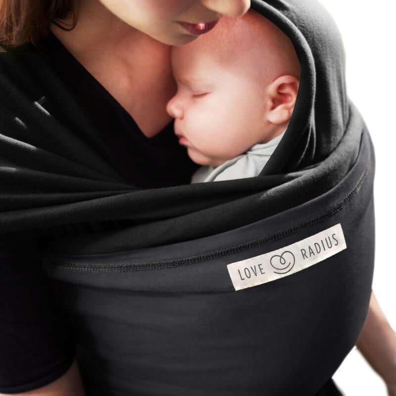 Echarpe de portage l'Originale JPMBB noir/anthracite - love radius