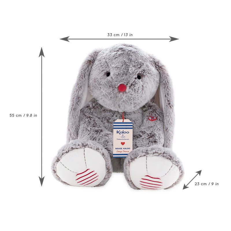 Rouge Kaloo Lapin Prestige Gris 55 cm - kaloo