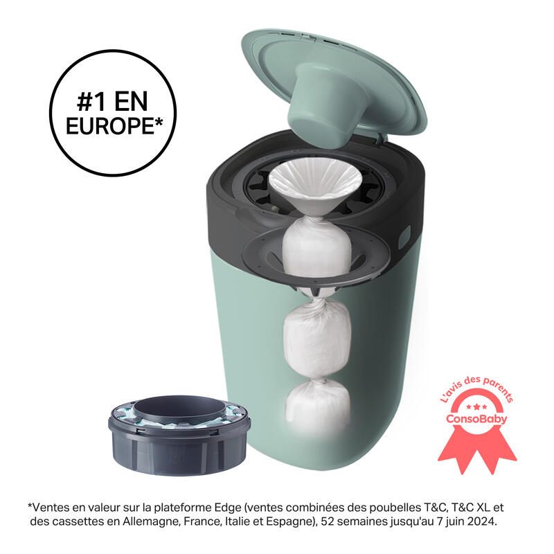Poubelle A Couches Twist Click Vert Vert Tommee Tippee Poubelle Couches - tommeetippee
