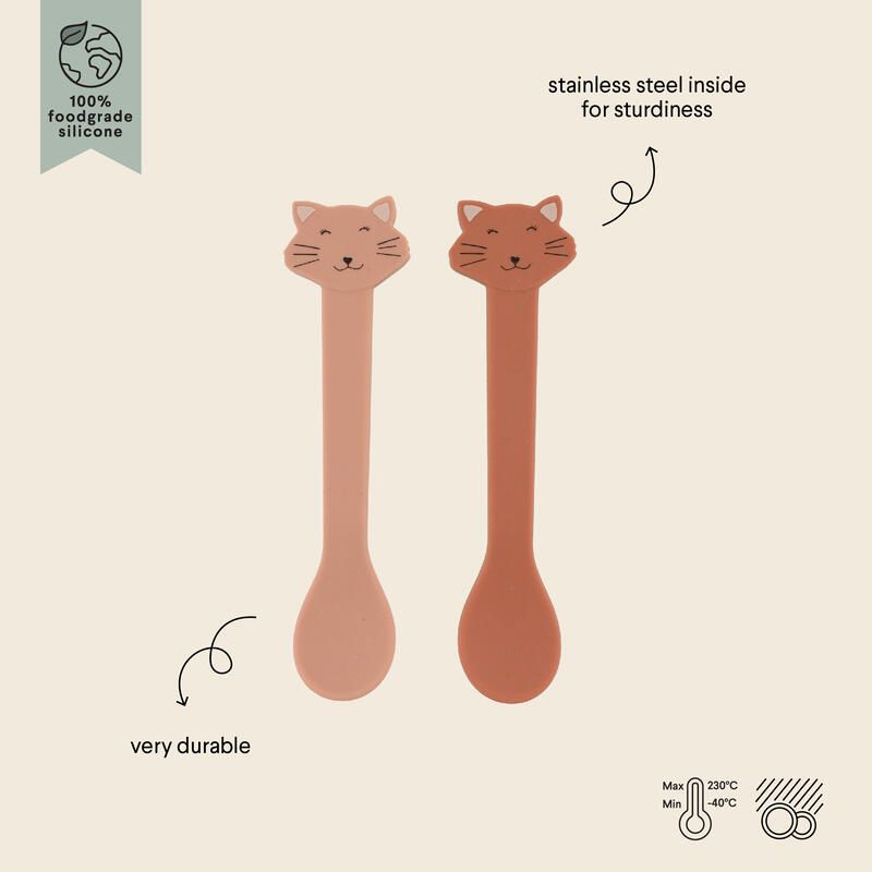 Cuillere Silicone 2-pack Rose Trixie Mrs. Cat - trixie