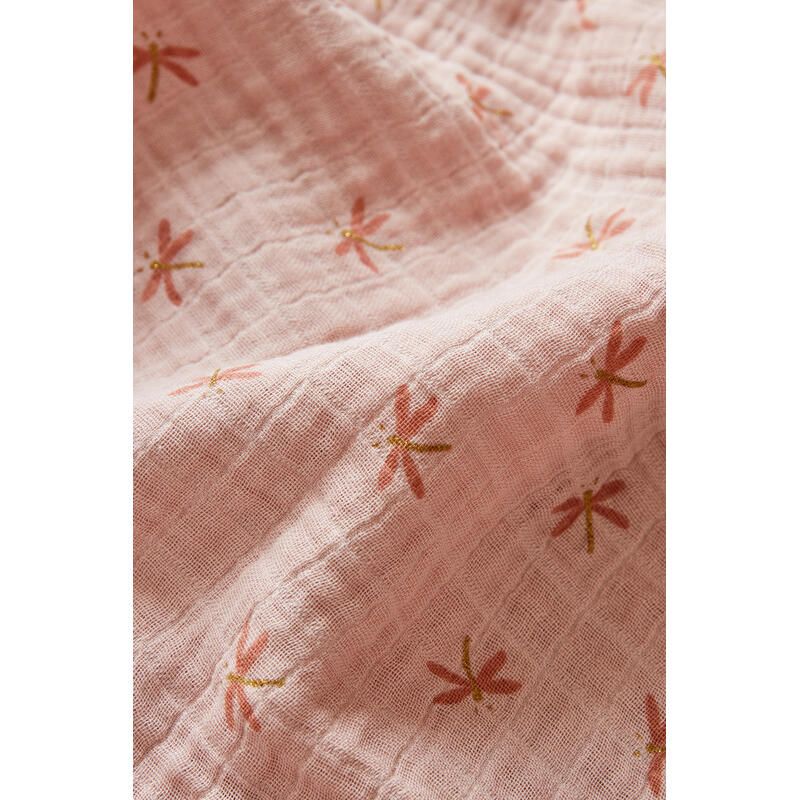 Pop Gigoteuse 100cm Mousseline Pop Noukies Rose - noukie 's