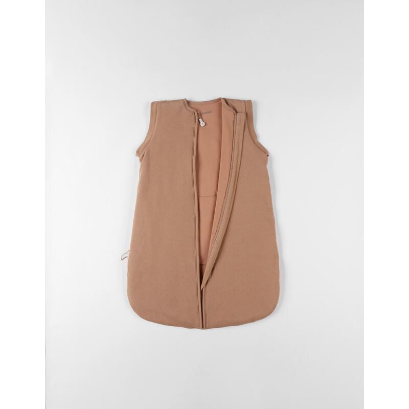 Bm Gigoteuse 70cm, Manches Amovibles, Jersey Pointelle Bm 70 Cm Marron - noukie 's