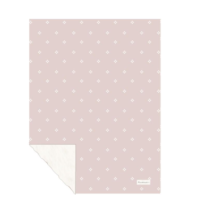 Mm24 Couverture Tricot Powder Pink Avec Sherpa 75x100 Mix Match 75x100 Cm Rose - noukie 's