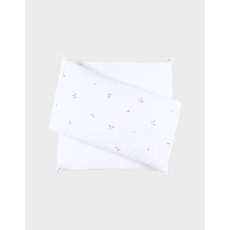 Tour De Lit, Gaze De Coton Bio Brodee Fluffy, Orso Lily - noukie 's