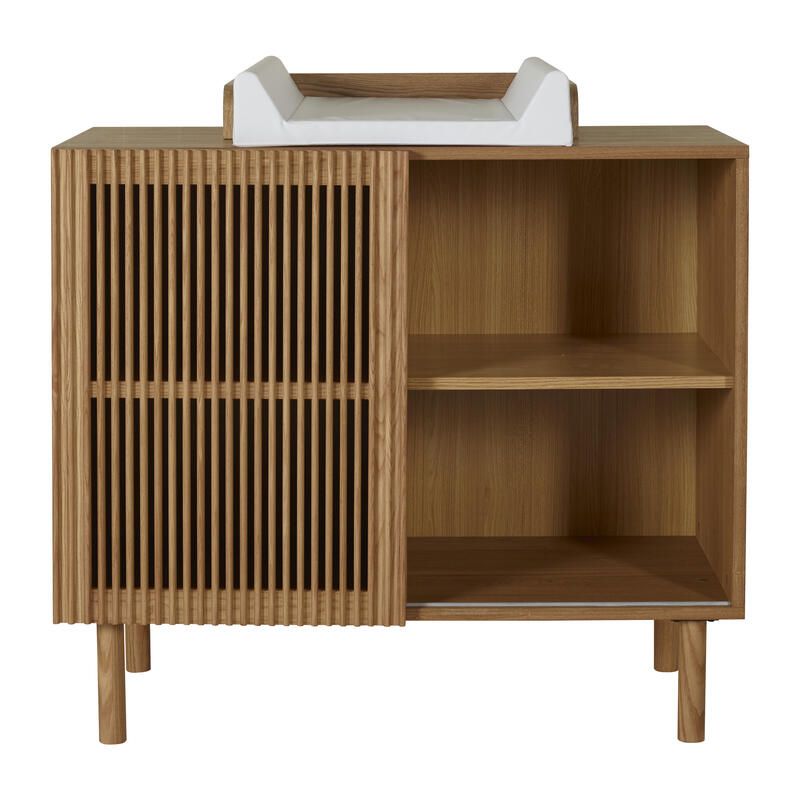 Commode 1 porte 2 niches Hai No Ki Natural Ash - quax