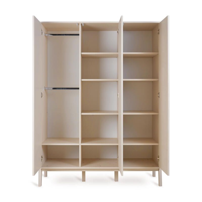 Armoire 3 portes Ashi Argile - quax