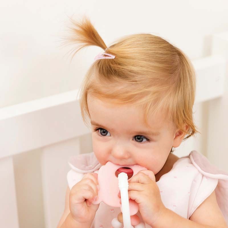 Anneau Dentition Sili Souris/Perle Rose - nattou