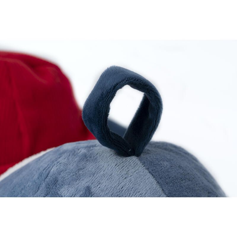 Grand Chien Dactivites A Poches Jules 06m Bleu Blanc Rouge - lilliputiens