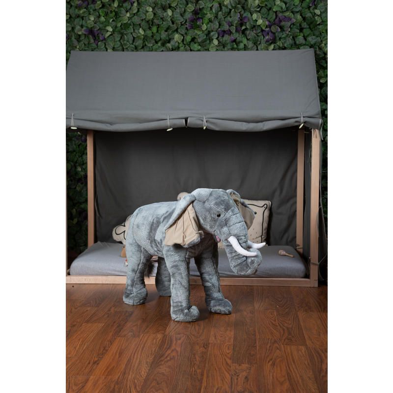 Peluche Debout Elephant Grey - childhome
