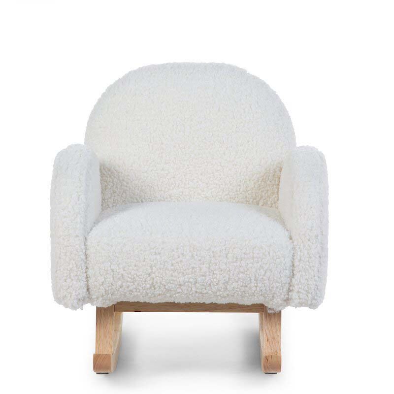 Chaise A Bascule Enfants Teddy White - childhome