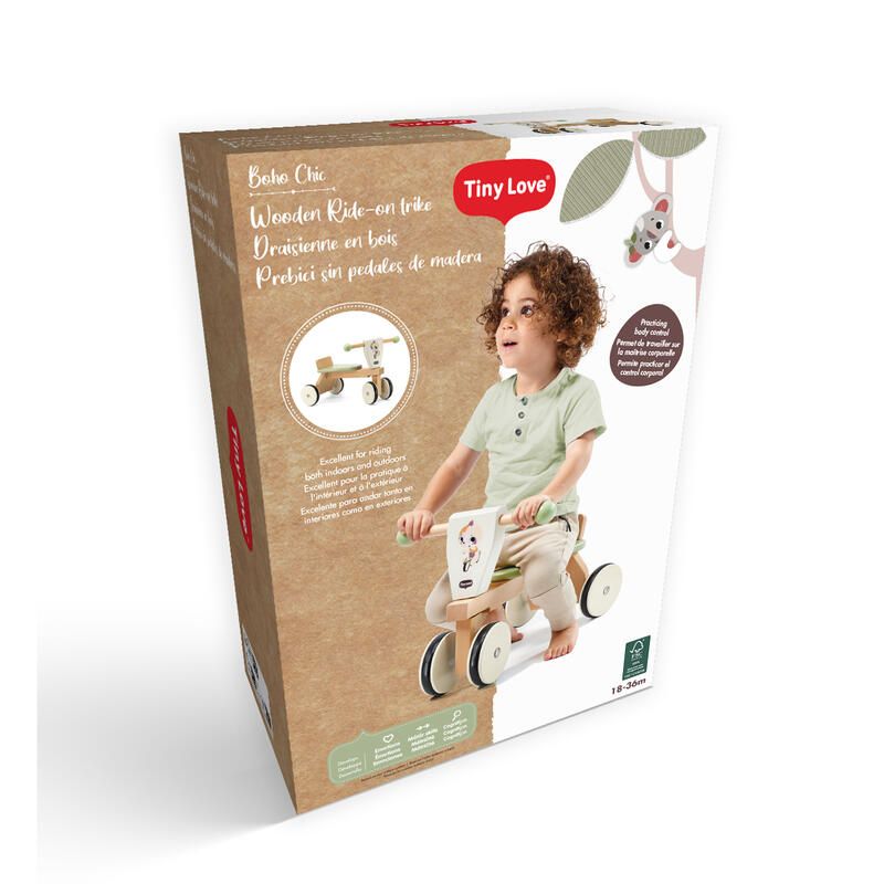 Wooden Tiny Trike - Boho Chic - tiny love