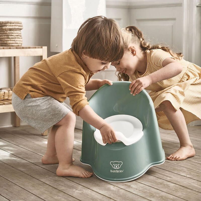 Pot Fauteuil Vert Profond/Blanc - babybjÖrn