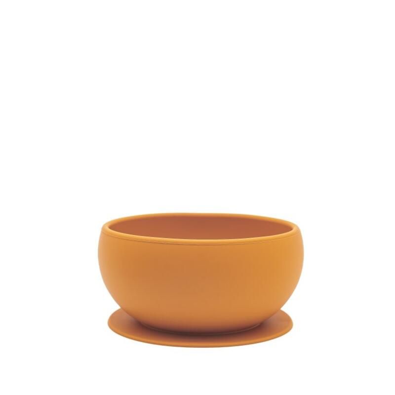 Bol en silicone à ventouse Chompy le lion Jaune - sassi