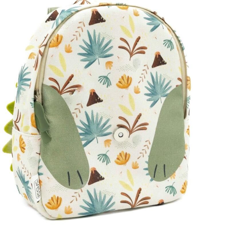 Mini sac à dos A5 Cracky le dinosaure Vert - sassi