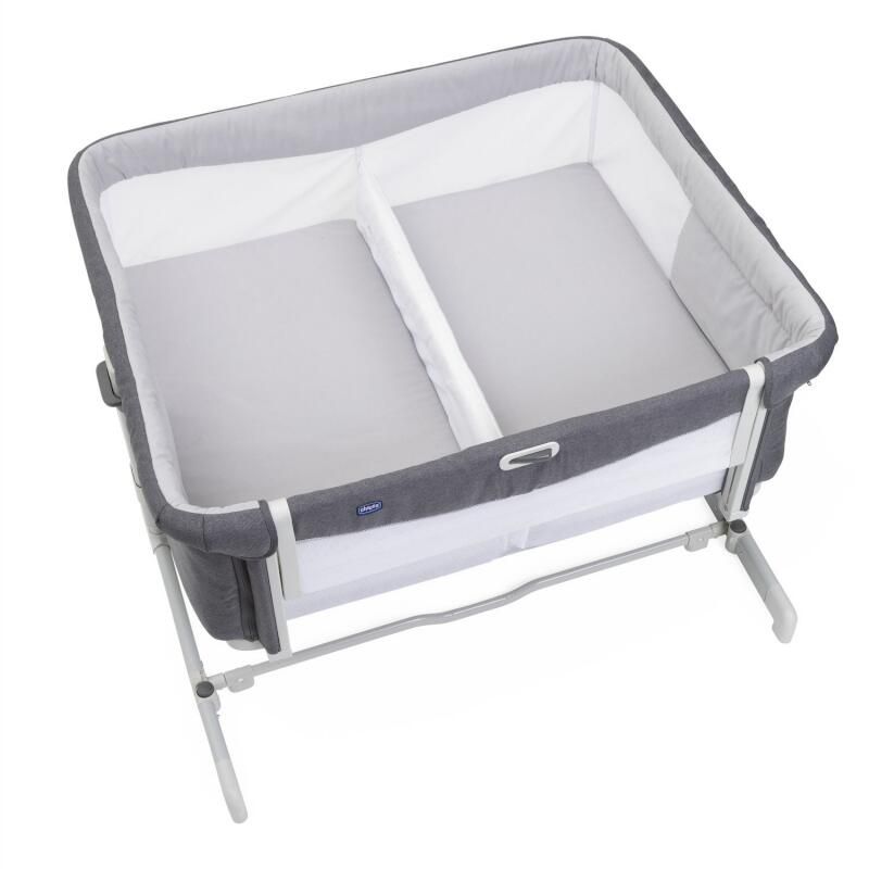Berceau Cododo Next2Me Twins Magnet Grey - chicco