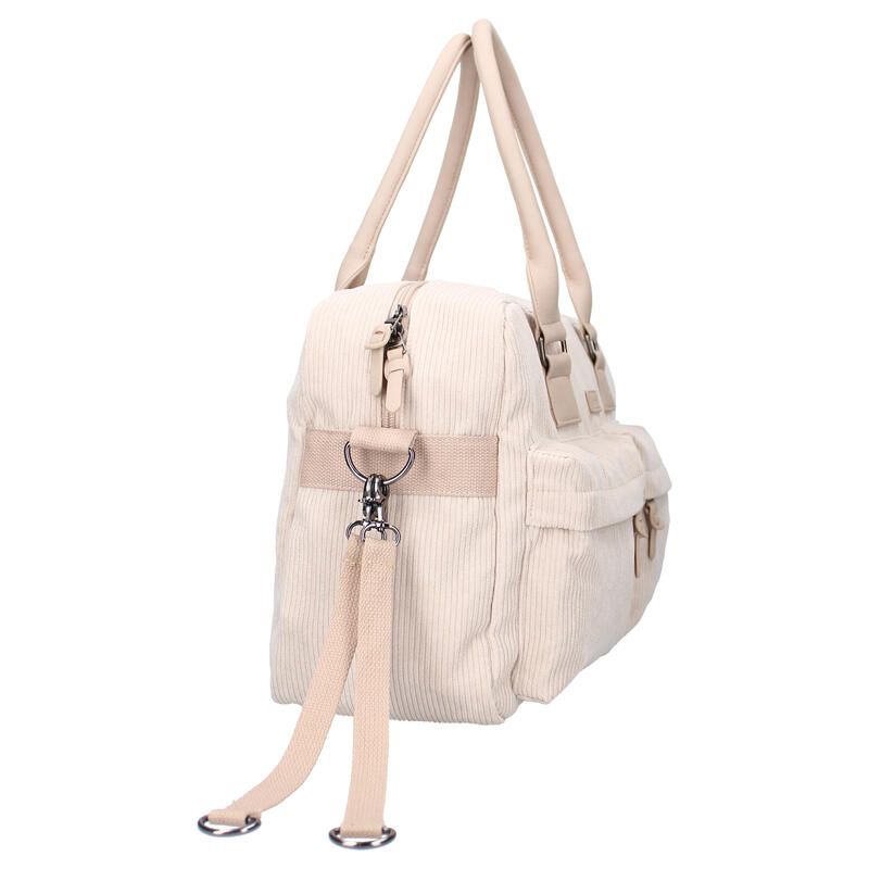 Sac A Langer Velours Cotele Sable - kidzroom