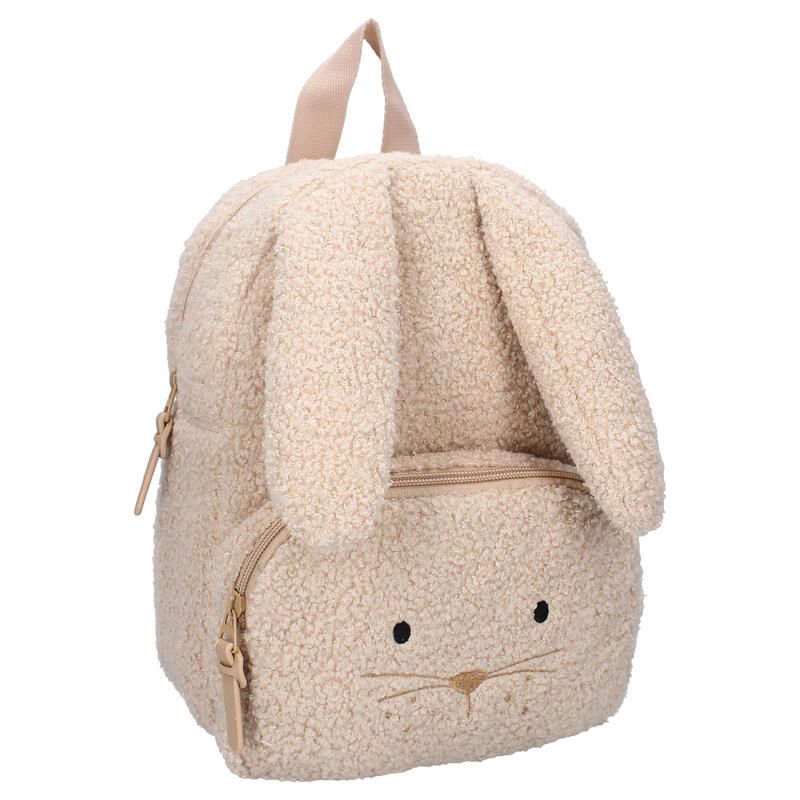 Sac A Dos Enfant Lapin Bouclette Beige - kidzroom