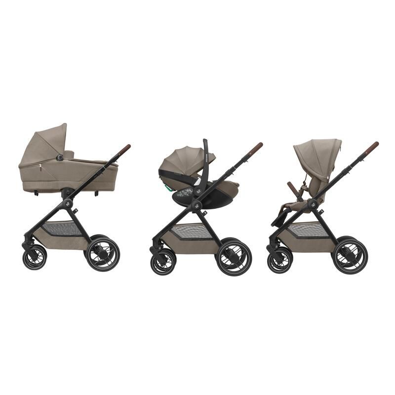 Poussette Oxford Twillic Truffle - maxi cosi