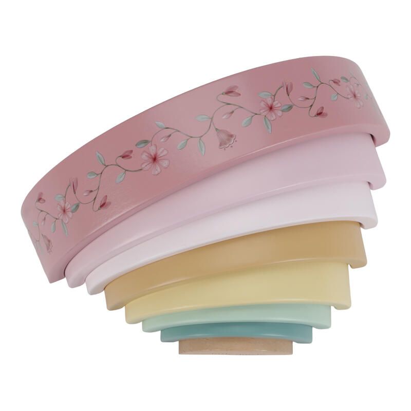 Arc-en-ciel Bois Fsc Fairy Garden Multicolore Rose - little dutch