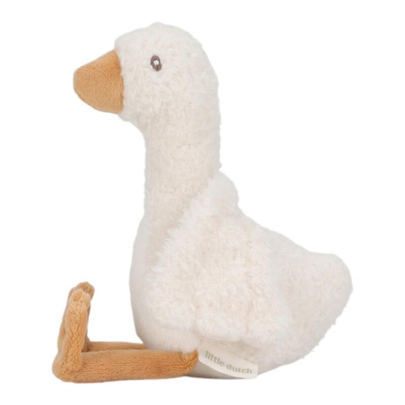 Peluche Oie Newborn Natural 17cm - little dutch