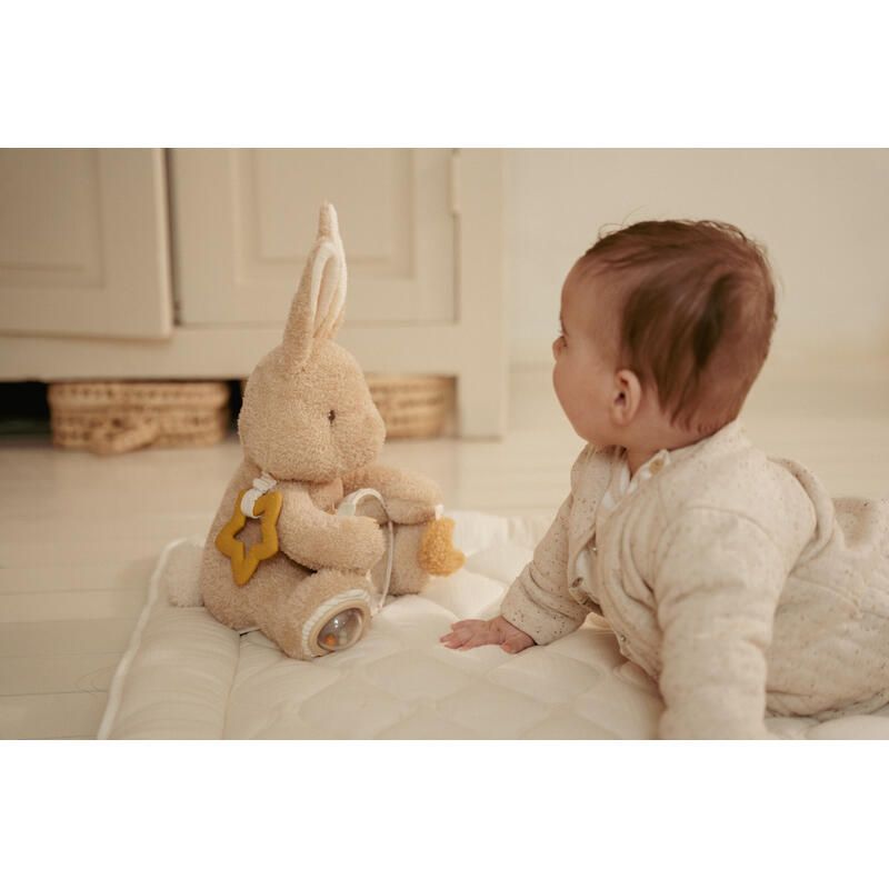Peluche Dactivites Lapin Newborn Natural - little dutch