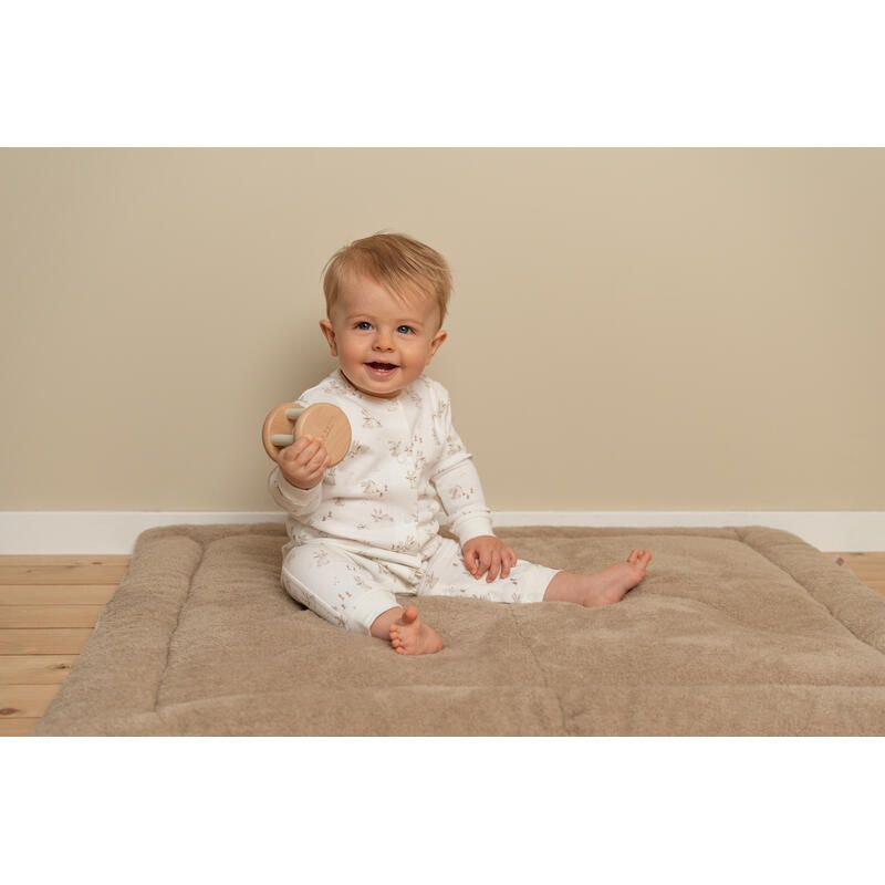 Hochet Roulant Fsc Baby Bunny 3m+ Blanc Beige - little dutch