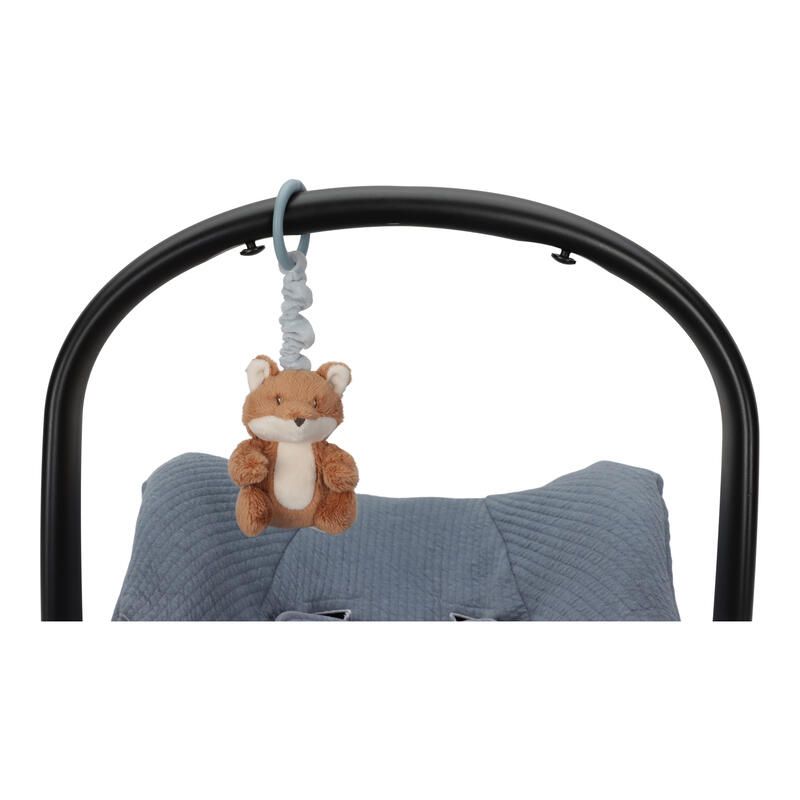 Peluche Vibrante Renard Forest Friends Marron Bleu Beige - little dutch