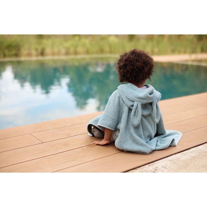 Poncho De Bain Basics Sea Green - jollein