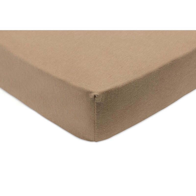 Drap-housse Jersey X2 Basics 70 75x140 150cm Wild Rose Biscuit - jollein