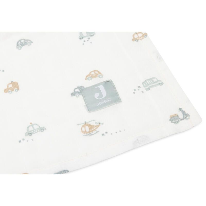 Lange Gaze De Coton Large X2 On The Go 115x115cm Multicolor - jollein