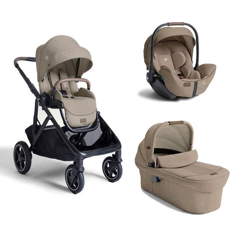 Poussette Trio Versiti + Siège auto i-Level Pro + Nacelle Ramble XL Sandstone - joie