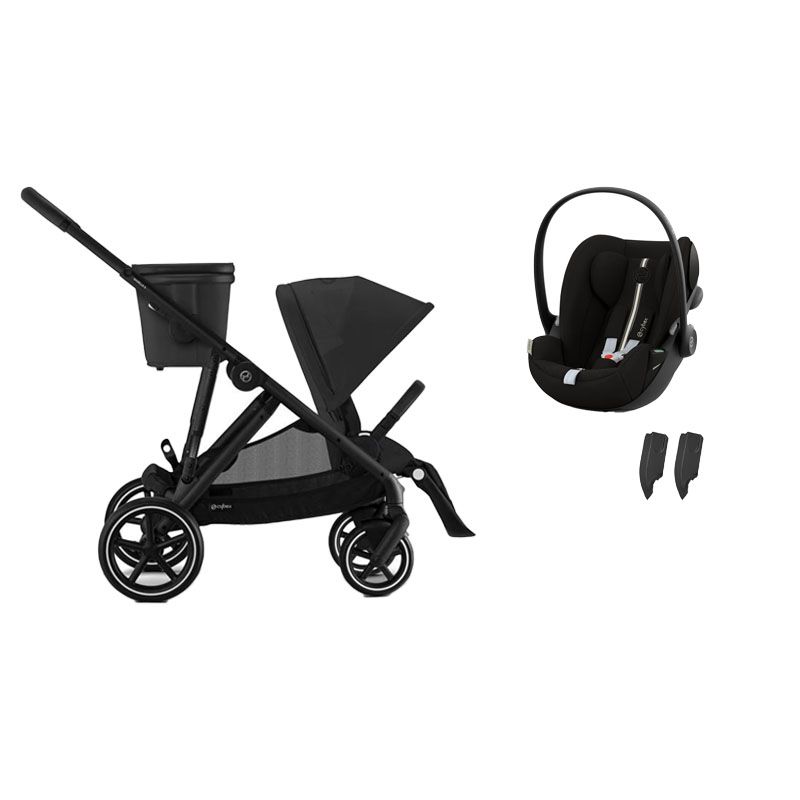 Poussette Duo Gazelle S + Cloud G3 Plus Moon Black - cybex