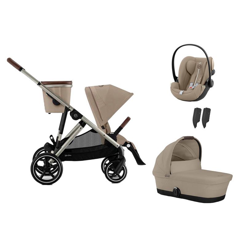 Poussette Trio Gazelle S + Cloud G3 Plus + Nacelle Almond Beige - cybex