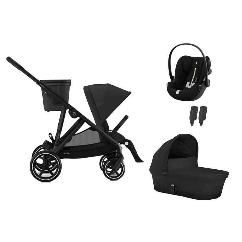 Poussette Trio Gazelle S + Cloud G Plus + Nacelle Moon Black - cybex