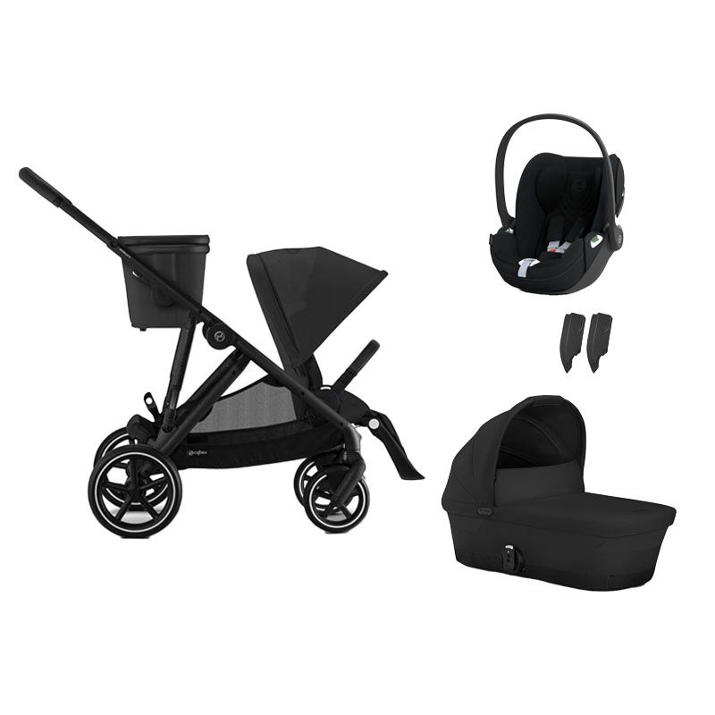 Poussette Trio Gazelle S + Cloud T + Nacelle Moon Black - cybex
