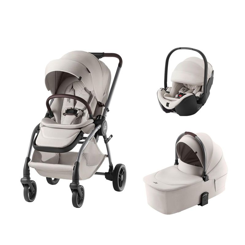 Poussette Trio Rio + Baby-safe Pro + Nacelle Rio Lux Soft Taupe - britax rÖmer