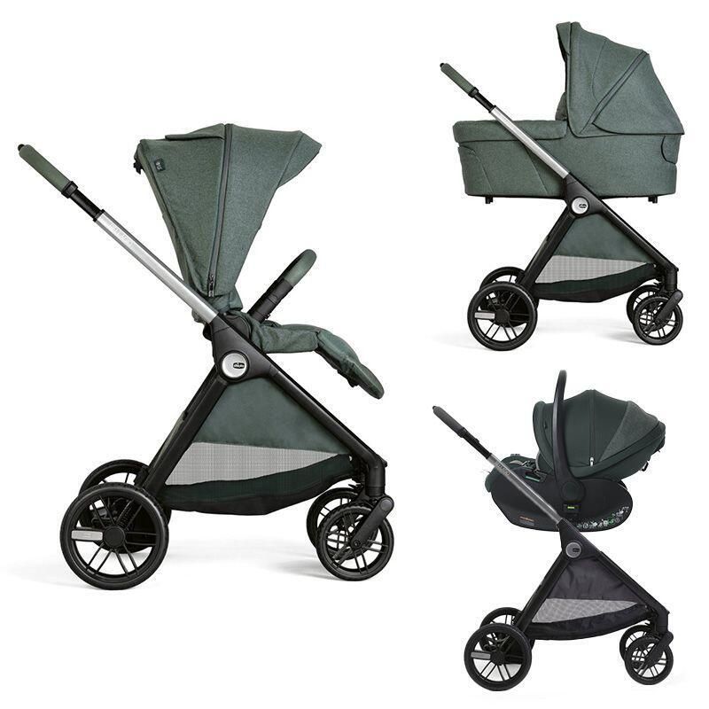 Poussette Trio Bellagio 2 + Siège auto First Seat Recline + Nacelle Flexi Fir Tree - chicco
