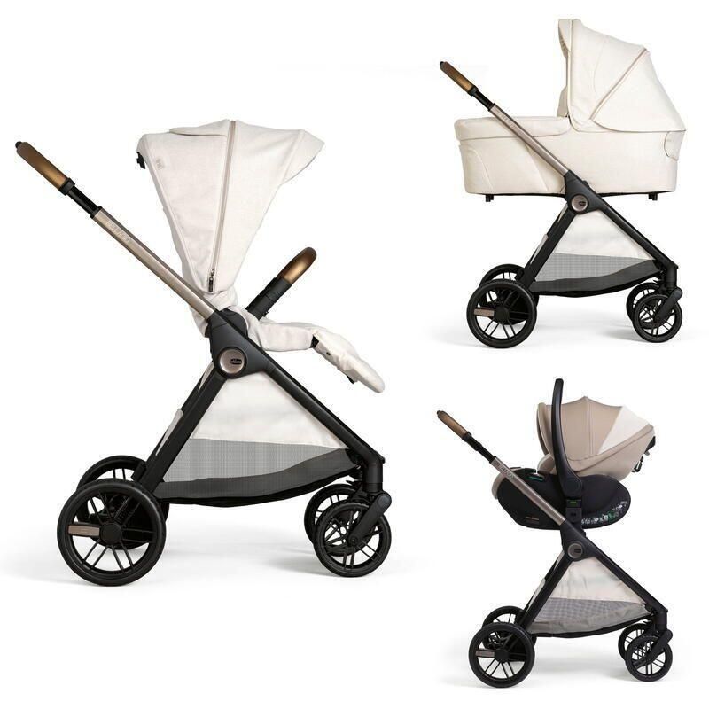 Poussette Trio Bellagio 2 + Siège auto First Seat Recline + Nacelle Flexi Amber Glow - chicco