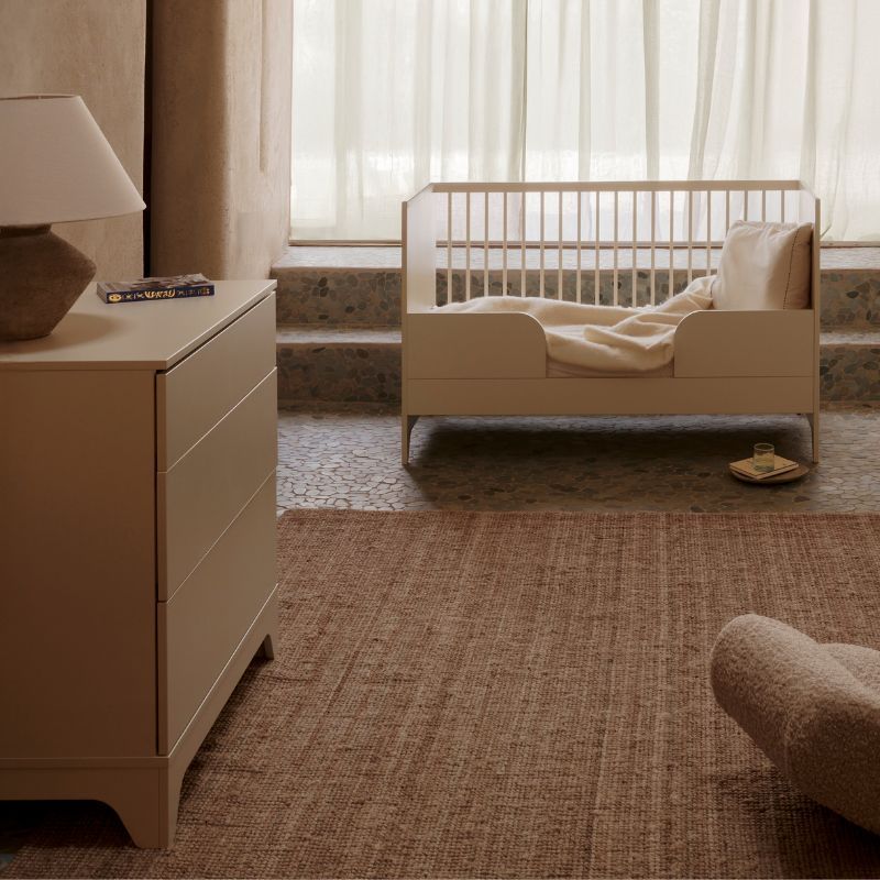 Chambre Duo Tsugi Butter Lit bébé évolutif 70x140cm + Commode - quax