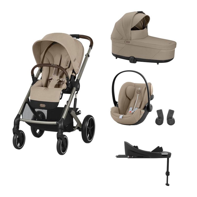 Poussette Trio Balios S Lux + Cloud G3 Plus + Nacelle S Lux + Base G3 Set M Almond Beige - cybex