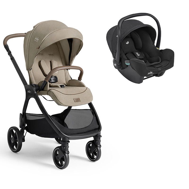 Poussette Duo Valora + Siège auto i-Snug 2 Sandstone - joie