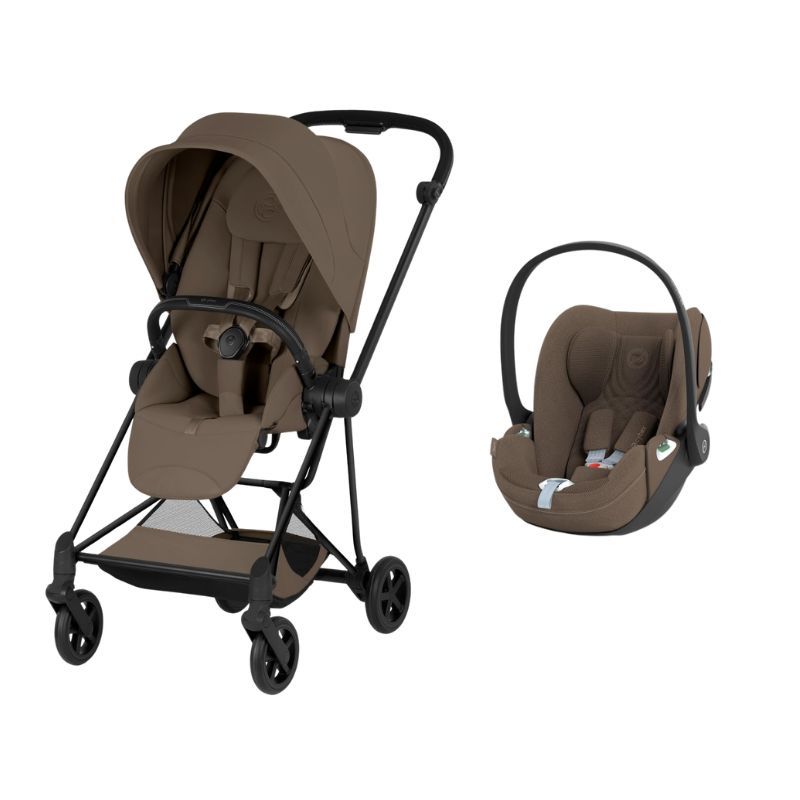 Poussette Duo Mios 4 Style + Siège auto Cloud T Plus Matt Black Coconut Brown - cybex