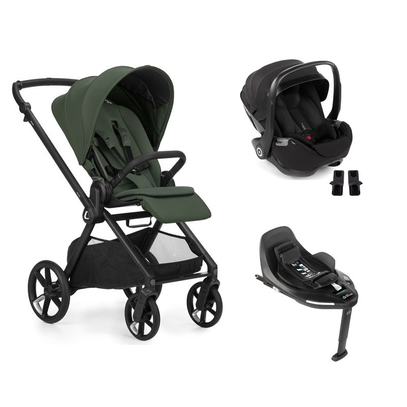 Poussette Duo Muum 5 + Kombibaby + Base Isofix Botanic - jane