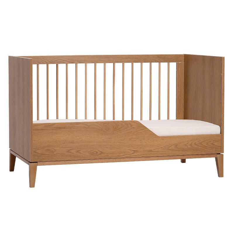 Lit bébé évolutif 70x140cm Milan Caramel - nina bien