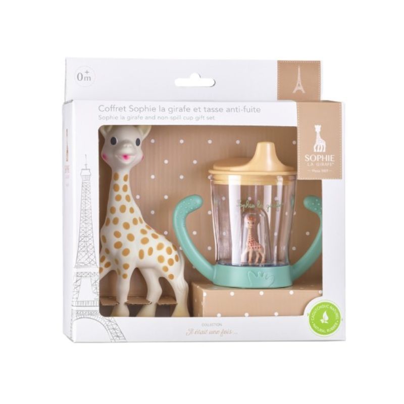 Coffret il était une fois Sophie la Girafe et tasse anti-fuite 0m+ - vulli